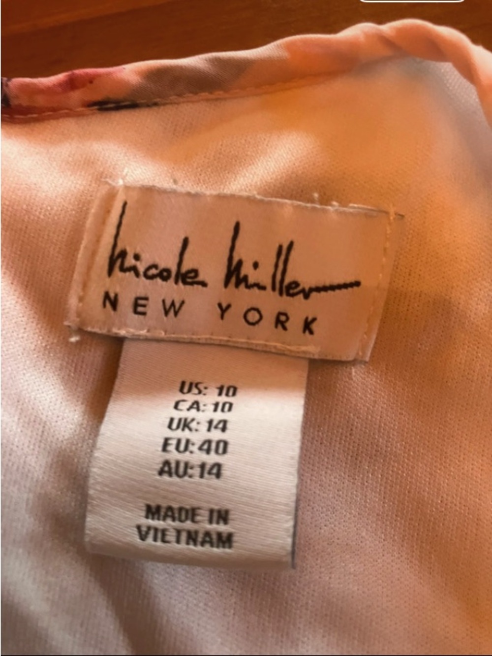Nicole Miller Soft Pink Women’s Dress